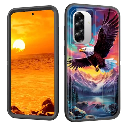 BFUKVOU Schutzhülle für Galaxy A36/A56 5G mit integriertem Ständer, stoßfest, staubdicht, sturzsicher, 3-lagige Schutzhülle in Militärqualität, für Samsung Galaxy A36/A56 5G 17 cm (6,7 Zoll), schöner von BFUKVOU