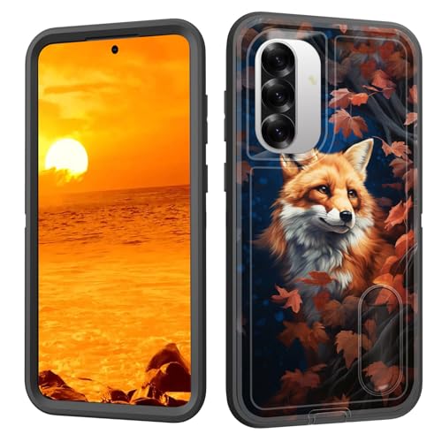 BFUKVOU Schutzhülle für Galaxy A36/A56 5G mit integriertem Ständer, stoßfest, staubdicht, sturzsicher, 3-lagige Schutzhülle in Militärqualität, für Samsung Galaxy A36/A56 5G 17 cm (6,7 Zoll von BFUKVOU