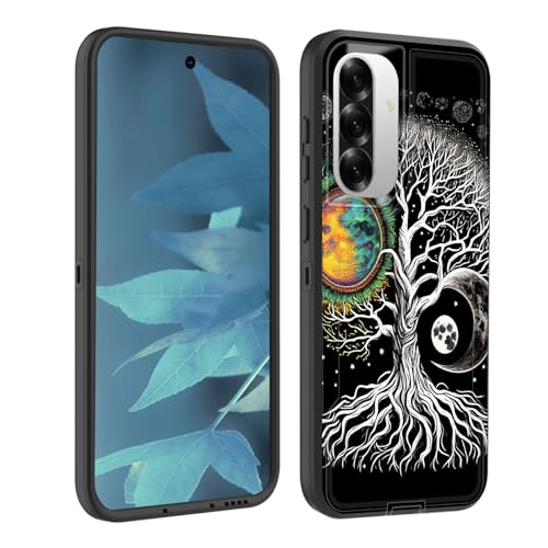 BFUKVOU Schutzhülle für Galaxy A36 5G/A56 5G, staubdichte Anschlussabdeckung, Ganzkörper-Silikongummi, rutschfeste, sturzsichere Handyhülle für Samsung Galaxy A36 5G/A56 5G 6,7 Zoll, Mondbaum des BFUKVOU Schutzhülle für Galaxy A36 5G/A56 5G, staubdichte Anschlussabdeckung, Ganzkörper-Silikongummi, rutschfeste, sturzsichere Handyhülle für Samsung Galaxy A36 5G/A56 5G 6,7 Zoll, Mondbaum des von BFUKVOU