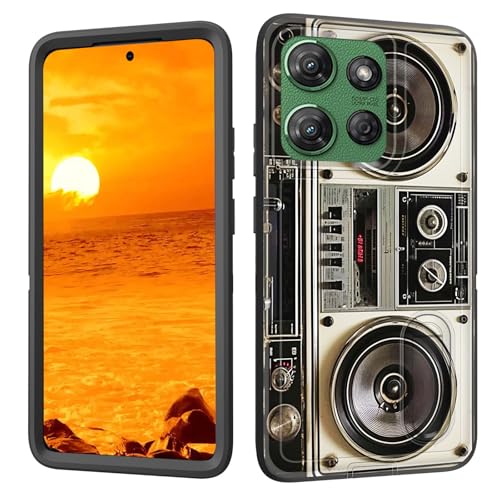 BFUKVOU Schutzhülle für Moto G Power 2025 mit eingebautem Ständer, stoßfest, staubdicht, sturzsicher, 3-lagige Schutzhülle in Militärqualität, für Motorola Moto G Power 2025 17,3 cm (6,8 Zoll von BFUKVOU