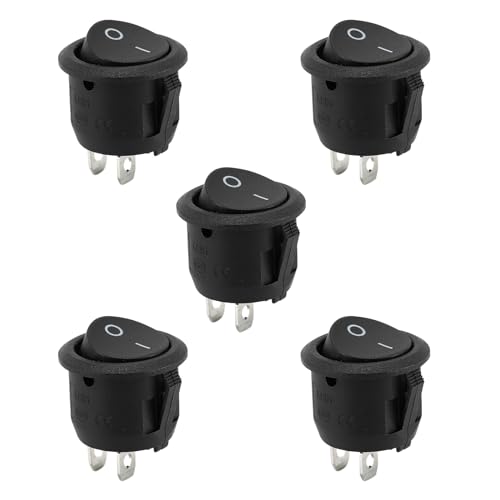 5 Stück Kippschalter Schalter 12v On/Off Einrastbare mit Selbsthemmung Mini 2 Polig Wippschalter für Einbau Wohnmobil Switch Taster Modellbau Auto Boot HaushaltsgeräTe Lampenschalter Einrastbare 5 Stück Kippschalter Schalter 12v On/Off Einrastbare mit Selbsthemmung Mini 2 Polig Wippschalter für Einbau Wohnmobil Switch Taster Modellbau Auto Boot HaushaltsgeräTe Lampenschalter Einrastbare von BFUZXY