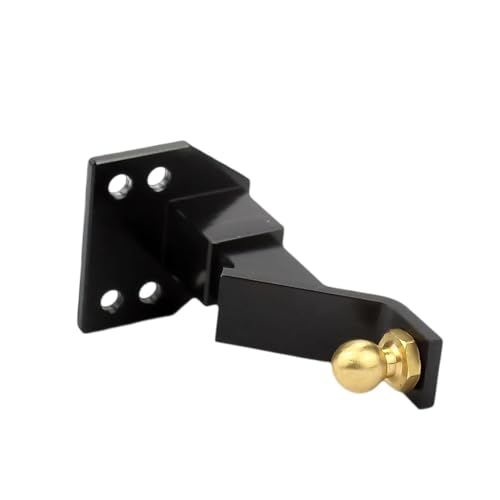 Metall Heckstoßstange Abschlepphaken Anhängerhaken Drop Hitch Empfänger For 1/10 RC Crawler Auto - Anhängerkupplungen(Noir) von BGAZA