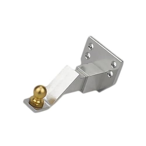 Metall Heckstoßstange Abschlepphaken Anhängerhaken Drop Hitch Empfänger For 1/10 RC Crawler Auto - Anhängerkupplungen(Silver) von BGAZA