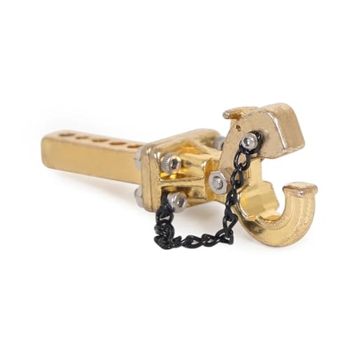 VOLLMETALL 1/10 Trailer Drop Hitch Receiver Abschlepphaken - Anhängerkupplungen(Gold) von BGAZA