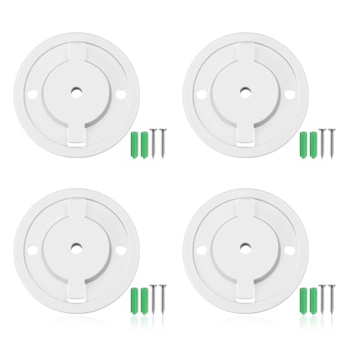 Smart-Kamera-Wandhalterung mit Schrauben, 4 Stück, Monitor-Wandhalterung, kleines schwebendes Regal, kompatibel mit Tapo C200, kompatibel mit TP-Link C210, weiß, universelle Babyphone-Wandhalterung von BGCCWJ