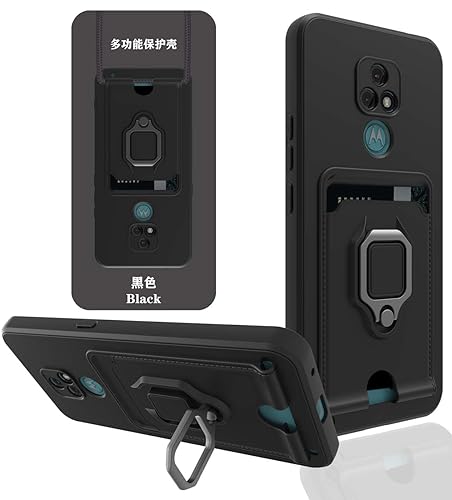 BGHHEU Handykette Schutzhülle kompatibel mit Motorola Moto E7 Handyhülle mit Band,Schiebe Kameraschutz,360 Grad Ringhalter Stand,Kartenfach,Verstellbarer Halskette Silikon hülle - Schwarz BGHHEU Handykette Schutzhülle kompatibel mit Motorola Moto E7 Handyhülle mit Band,Schiebe Kameraschutz,360 Grad Ringhalter Stand,Kartenfach,Verstellbarer Halskette Silikon hülle - Schwarz von BGHHEU