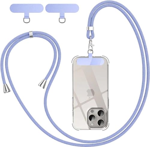 BGHHEU Handykette Universal zum Umhängen,1 Stück Schlüsselband Kette zum Umhängen mit 3 Universelles Pad,Handyband mit Standard Handyhülle kombinierbar,Einstellbar und Abnehmbar - Graublau BGHHEU Handykette Universal zum Umhängen,1 Stück Schlüsselband Kette zum Umhängen mit 3 Universelles Pad,Handyband mit Standard Handyhülle kombinierbar,Einstellbar und Abnehmbar - Graublau von BGHHEU