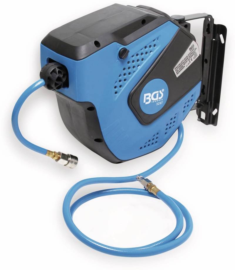 BGS TECHNIC Druckluftschlauch mit automatischem Aufroller 3297, 10 m von BGS TECHNIC