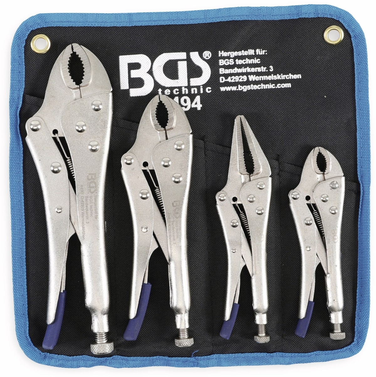 BGS TECHNIC Gripzangen-Set 494, 4-teilig von BGS TECHNIC