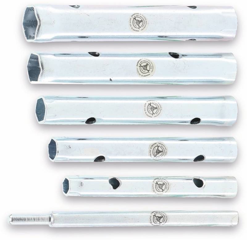 BGS TECHNIC Rohr-Steckschlüssel-Satz 85814, verchromt, 6-tlg von BGS TECHNIC