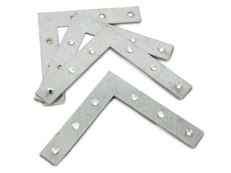 BGS TECHNIC Verbindungsbleche, L-Winkel, 100x100 mm, 4 Stück von BGS TECHNIC