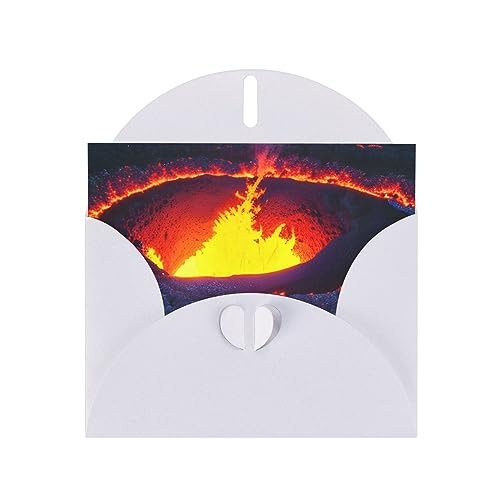 Kilauea Vulkandruck einzigartige leere Grußkarte mit Umschlag, Grußkarte Grußkarte für alle Gelegenheiten Kilauea Vulkandruck einzigartige leere Grußkarte mit Umschlag, Grußkarte Grußkarte für alle Gelegenheiten von BGSHJVF