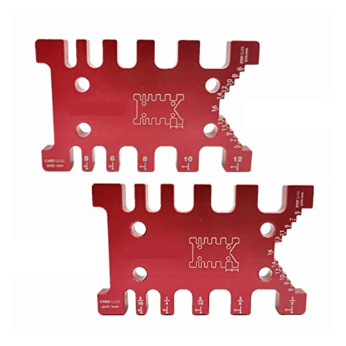 Aluminium-Fräsertisch-Einlegeplatte mit Gehrungslehre und Profilanschlag-Gleithalterungen for Holzbearbeitungsbänke Tischkreissäge,Holzbearbeitungswerkzeuge(Aluminum Gauge Red) von BGTSF