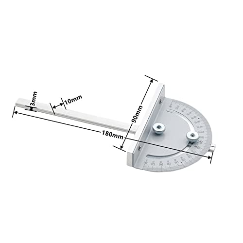Aluminium-Fräsertisch-Einlegeplatte mit Gehrungslehre und Profilanschlag-Gleithalterungen for Holzbearbeitungsbänke Tischkreissäge,Holzbearbeitungswerkzeuge(Miter Gauge) von BGTSF