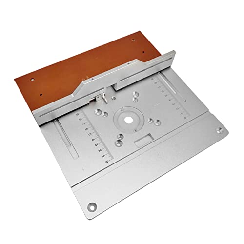 Aluminium-Frästisch-Einlegeplatte, elektrisches Holzfräs-Flip-Board mit Gehrungslehre, Zapfenlehre, Führungsset, Tischkreissäge, Holzbearbeitung,Holzbearbeitungswerkzeuge(Set B) von BGTSF