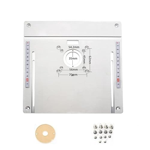 Aluminium-Frästisch-Einlegeplatte, elektrisches Holzfräs-Flip-Board mit Gehrungslehren-Führungssatz, Tischkreissäge, Holzbearbeitungs-Werkbank,Holzbearbeitungswerkzeuge(A) von BGTSF