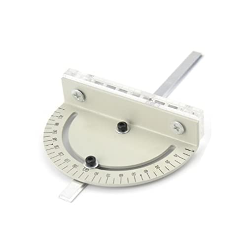 Aluminium-Frästisch-Einsatzplatte mit Gehrungslehre for Holzbearbeitungsbänke, Tischkreissäge, multifunktionale Trimmer-Graviermaschine,Holzbearbeitungswerkzeuge(Angle gauge) von BGTSF