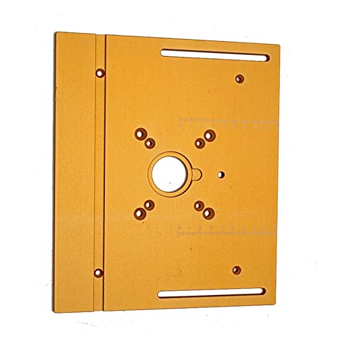 Aluminium-Frästisch-Einsatzplatte mit Gehrungslehre for Holzbearbeitungsbänke, Tischkreissäge, multifunktionale Trimmer-Graviermaschine,Holzbearbeitungswerkzeuge(B-01) von BGTSF