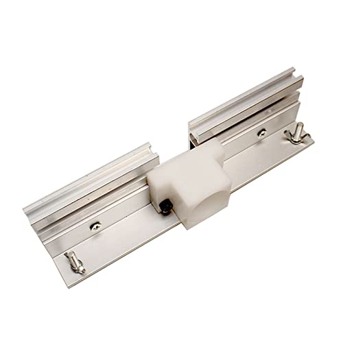 Aluminium-Frästisch-Einsatzplatte mit Gehrungslehre for Holzbearbeitungsbänke, Tischkreissäge, multifunktionale Trimmer-Graviermaschine,Holzbearbeitungswerkzeuge(Backing) von BGTSF