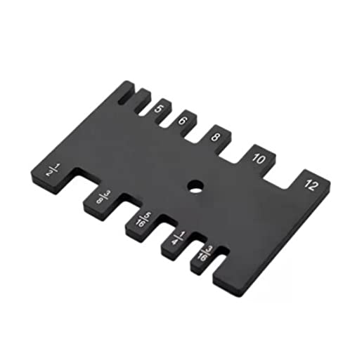 Aluminium-Frästisch-Einsatzplatte mit Gehrungslehre for Holzbearbeitungsbänke, Tischkreissäge, multifunktionale Trimmer-Graviermaschine,Holzbearbeitungswerkzeuge(Ruler) von BGTSF