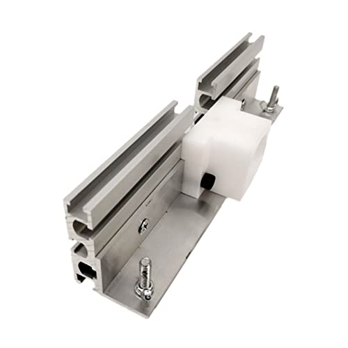 Aluminium-Frästisch-Einsatzplatte mit Gehrungslehre for Holzbearbeitungsbänke, Tischkreissäge, multifunktionale Trimmer-Graviermaschine,Holzbearbeitungswerkzeuge(Set E) von BGTSF
