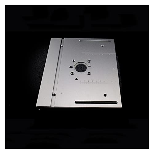 Frästisch-Einlegeplatte Holzbearbeitungsbänke Tischkreissäge mit Gehrungslehre Führung Aluminiumprofil Zaun Gleithalterungen,Holzbearbeitungswerkzeuge(A Aluminum plate) von BGTSF