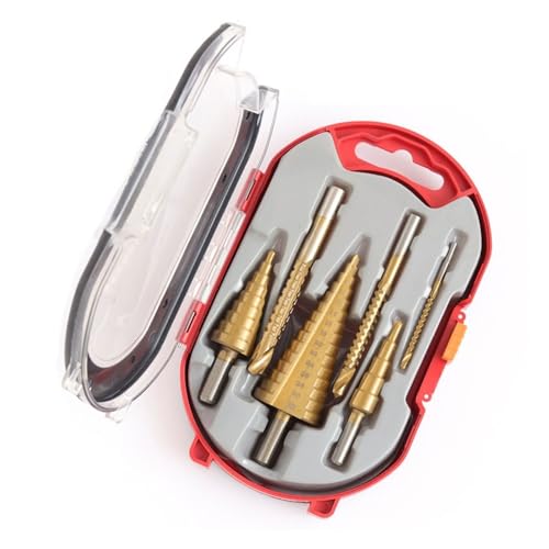 Lochsäge, 6-teiliger Stufenbohrer-Satz, Sägebohrer, Fräser, 4-12, 4-20, 4-32 Mm, 3, 6, 8 Mm, For Die Holzbearbeitung, Metallkernlochöffner(ME18K) von BGTSF
