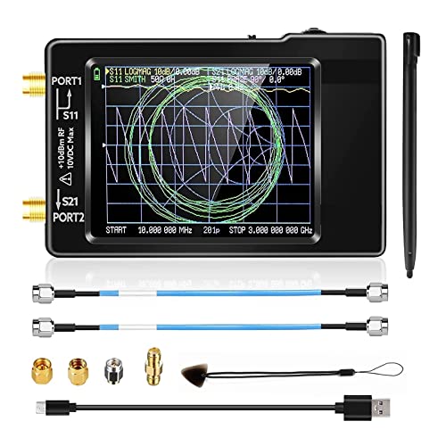 Spektrumanalysator, 2,8-Zoll-NanoVNA 50 kHz-6,3 GHz Vektor-Netzwerkanalysator Antennenanalysator mit Slot-Unterstützung Datenspeicherung Spektrumanalysator, 2,8-Zoll-NanoVNA 50 kHz-6,3 GHz Vektor-Netzwerkanalysator Antennenanalysator mit Slot-Unterstützung Datenspeicherung von BGTSF