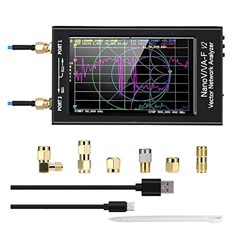 Spektrumanalysator, V2 Vektornetzwerkanalysator 4,3-Zoll-IPS-LCD-Display 50-kHz-3-GHz-Antennenanalysator Kurzwellen-HF-VHF-UHF(Kit1) von BGTSF