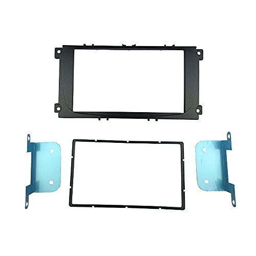 2 Din Autoradio-Blende Passend für Ford Focus II Passend für Mondeo Kuga S-Max C-Max Galaxy II Stereo-Dash-Kit Passend für Installation Trim Facia Frame-Black_178X102_mm von BGYZD