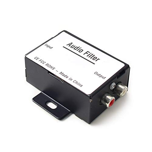 BGoodVision Auto KFZ Audio Geräuschisolator Entstörfilter Radio Noise Eliminator Filter Massefilter Rauschunterdrücker für 2-Kanal 12V Auto Truck Boat Lautsprecher Verstärker Equalizer Cinch Signal von BGoodVision