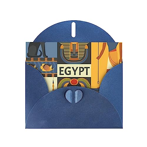 Blaue alte Ägypten Tribe Serie hochwertige Perlpapier Grußkarte – 10,2 x 15,2 cm, für Geburtstagskarte, Party-Einladungskarte Blaue alte Ägypten Tribe Serie hochwertige Perlpapier Grußkarte – 10,2 x 15,2 cm, für Geburtstagskarte, Party-Einladungskarte von BHCASE