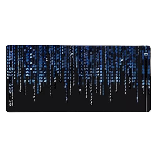 The Blue Binary Extra großes Gummi-Tastatur-Pad, 40,6 x 90,2 cm, starke Haftung, langlebiges, verdicktes Design von BHCASE