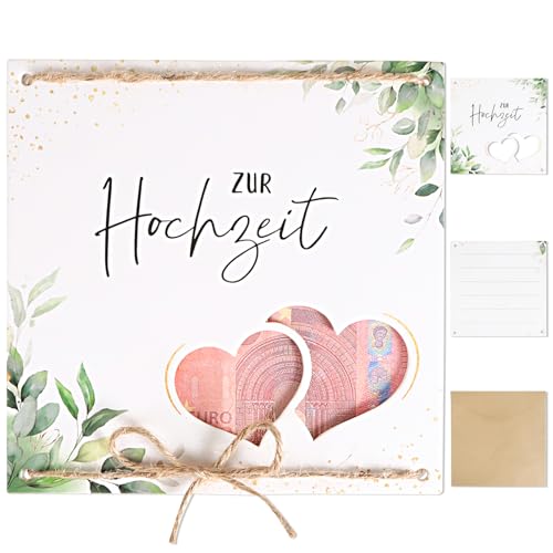 BHGT Hochzeit Geldgeschenk Verpackung Hochzeitskarte Geldgeschenk 2mm Dick Geldgeschenk Hochzeit Zur Hochzeit Geschenk für Braut und Bräutigam von BHGT