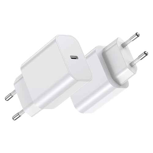 BHHB 2er-Pack A-pple 20W USB C Power Adapter Speziell für Das i-Phone Entwickelt USB C Stecker mit i-Phone 16/15/14/13/12 Plus Pro Max Mini, AirPods iPad, Samsung Galaxy S24/23/22 Steckdose BHHB 2er-Pack A-pple 20W USB C Power Adapter Speziell für Das i-Phone Entwickelt USB C Stecker mit i-Phone 16/15/14/13/12 Plus Pro Max Mini, AirPods iPad, Samsung Galaxy S24/23/22 Steckdose von BHHB