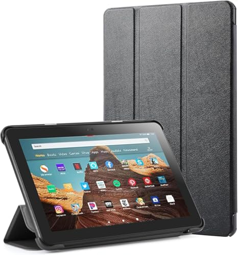Fire HD 10 Hülle, Tablet Fire Hülle für Amazon Kindle Fire HD 10 & 10 Plus(13./11. Generation, 2023/2021) 10,1" mit Automatischer Weck/Schlaffunktion- Schlank Klappbar Ständer PU Leder Case von BHHB