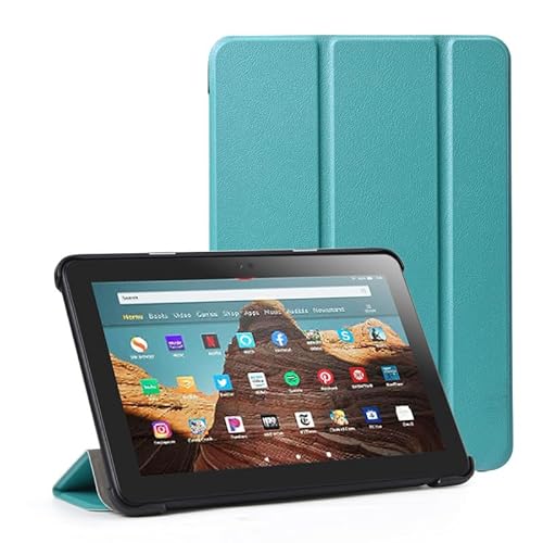 Fire HD 10 Hülle für Amazon, Faltbare Fire HD 10 Plus Tablets (kompatibel mit der 11. Generation 2021), Tablets Hüllen Ultraleichte Slim Shell Stand Cover Auto Wake/Sleep (Minzgrün) von BHHB