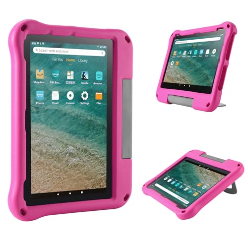 Fire HD 10 Kids Pro Hülle, Fire HD 10 & Fire HD 10 Plus für Kinder (10,1 Zoll, 13th/11th Gen, 2023/2021 Release), Leichte Stoßfeste mit Stände Amazon Tablet Schutzhülle -Rosa von BHHB