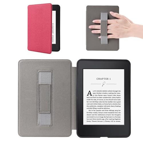 Hülle Kindle Paperwhite 11. Generation 2021 mit Magnetischer, 6.8" Smart-Cover Case mit Handschlaufe und Auto-Sleep-Wake-Funktion, Signature Edition Kindelhülen von BHHB