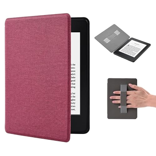 Hülle Kindle Paperwhite 11. Generation 2021 mit Magnetischer, 6.8" Smart-Cover Case mit Handschlaufe und Auto-Sleep-Wake-Funktion, Signature Edition Kindelhülen von BHHB