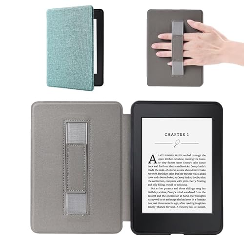 Hülle Kindle Paperwhite 11. Generation 2021 mit Magnetischer, 6.8" Smart-Cover Case mit Handschlaufe und Auto-Sleep-Wake-Funktion, Signature Edition Kindelhülen von BHHB