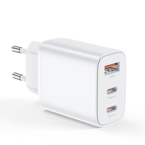USB C Ladegerät Adapter Netzteil 3 Ports Mehrfach Stecker mit USBC und USB A, 30W Multiport Handy Schnellladegerät Ladestecker for iPhone 16 15 14 13 12 11 Plus Pro Max SE 2020 XS XR 8 7 von BHHB