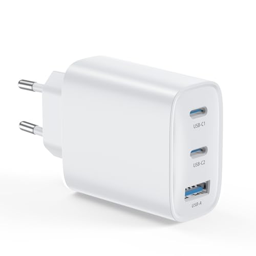 USB C Ladegerät Adapter Netzteil 3 Ports Mehrfach Stecker mit USBC und USB A, 40W Multiport Handy Schnellladegerät Ladestecker for iPhone 16 15 14 13 12 11 Plus Pro Max SE 2020 XS XR 8 7, Samsung USB C Ladegerät Adapter Netzteil 3 Ports Mehrfach Stecker mit USBC und USB A, 40W Multiport Handy Schnellladegerät Ladestecker for iPhone 16 15 14 13 12 11 Plus Pro Max SE 2020 XS XR 8 7, Samsung von BHHB