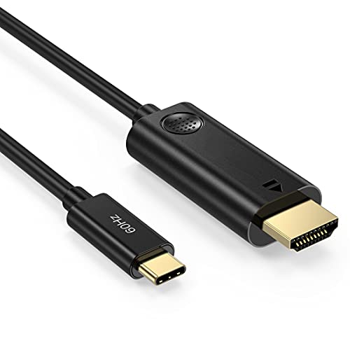 USB C zu HDMI Kabel 4K@60hz [3m,Vergoldetem Anschluss] USB 3.1 Typ C HDMI Kabel(Thunderbolt 3 kompatibel) Kompatibel mit iPhone 15 Pro/iPhone 15 Pro Max, MacBook Pro, Dell, HP, Samsung, Huawei von BHHB