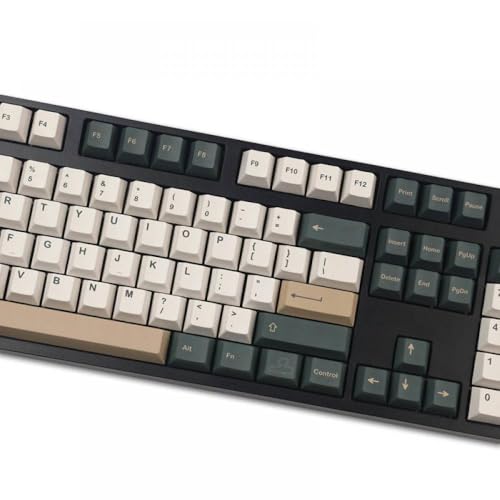 British Racing Green PBT-Farbstoff-Sublimationstastenkappen, kompatibel mit mechanischen Tastaturen, kompatibel mit MX-Switch-Profil (Zen Teich), 144 Stück von BHWONRZY