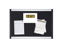 Pinnwand Bi-Office Provision Softouch 90x120 cm mit schwarzer Schaumstoffoberfläche von BI-OFFICE