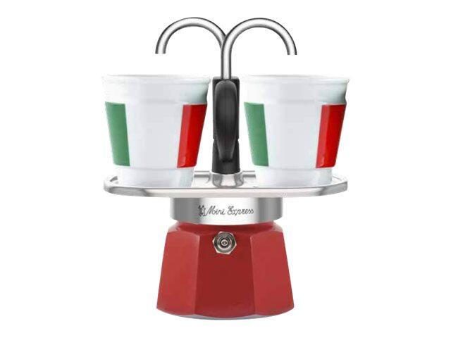 Bialetti Mini Express - Espressokocher-Set - rot + 2 Becher in Italia-Design Bialetti Mini Express - Espressokocher-Set - rot + 2 Becher in Italia-Design von BIALETTI