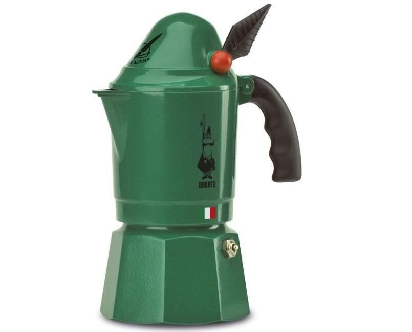 Bialetti Moka Express - Break Alpina - grün - Aluminium - für 3 Tassen Bialetti Moka Express - Break Alpina - grün - Aluminium - für 3 Tassen von BIALETTI