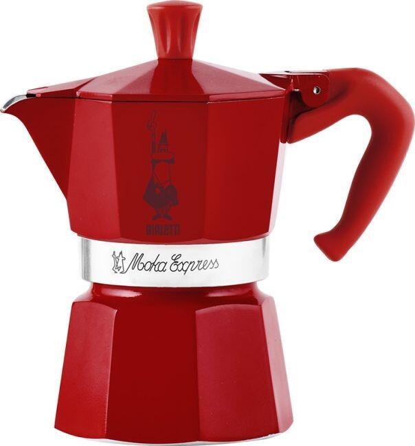 Bialetti Moka Express - Winter Wonderland Kollektion - rot - Aluminum - für 3... von BIALETTI
