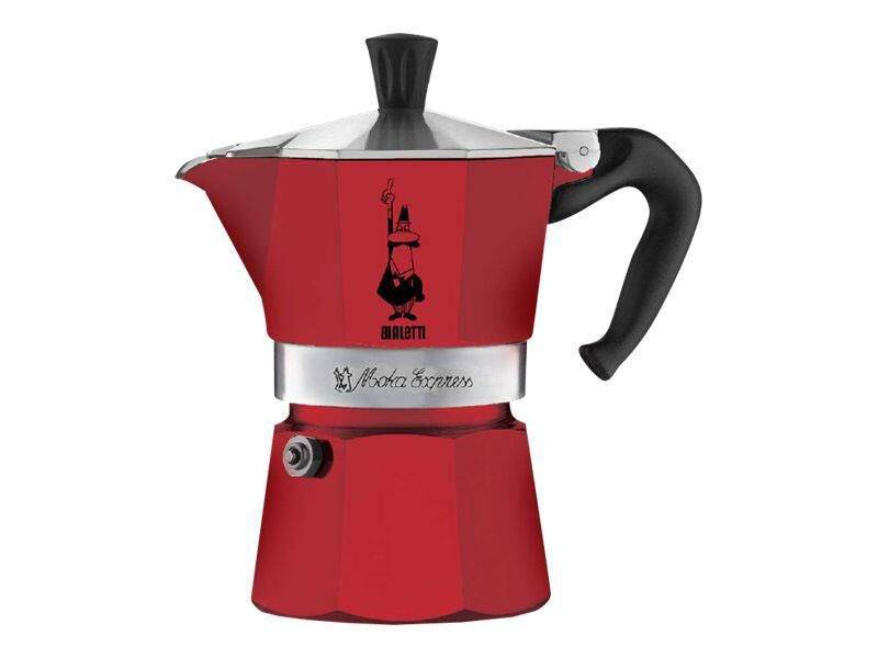 Bialetti Moka Express - rot - Aluminium - für 3 Tassen von BIALETTI